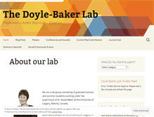 Tablet Screenshot of doylebakerlab.com